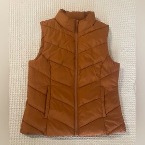 Women's Orange Cole Haan Puffer Vest